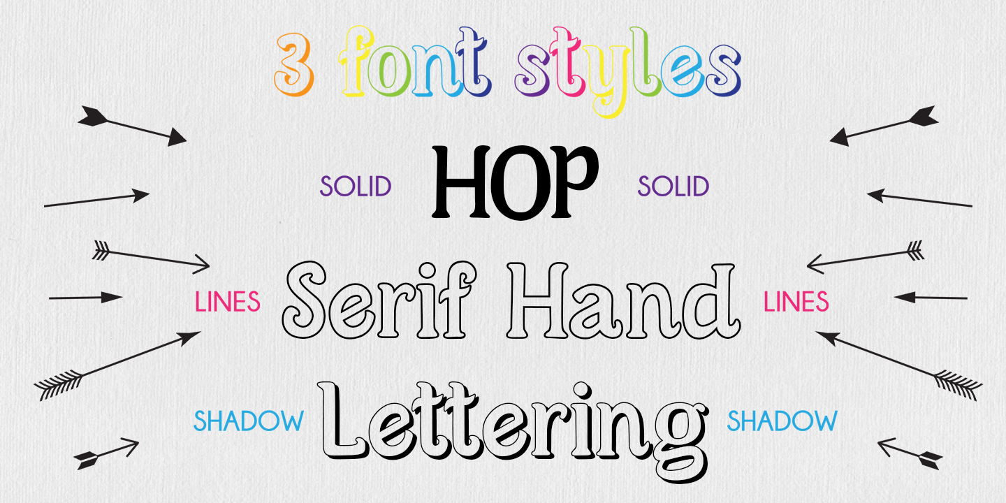 Przykład czcionki Hop Serif Hand Lettering Regular